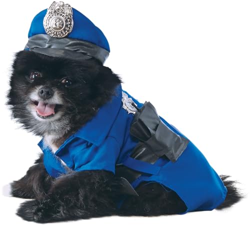 Rubies Police Officer Pet Costume for Dogs or Cats, XL