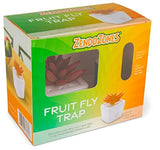 ZendoZones Fruit Fly Trap with Zendo Lure, Tranquil Tabitha with Plastic Terra Cotta Colored Base, Refillable and Reusable