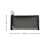 patu Zipper Mesh Bags, Pencil Case, 5 Pieces, Beauty Makeup Cosmetic Accessories Organizer, Travel Toiletry Kit Set Storage Pouch, Assorted Colors