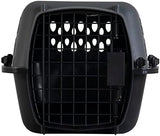 Petmate Pet Porter Dog Kennel 19", Dark Gray & Black, for Pets up to 10lbs, Made in USA