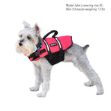 ZippyPaws Adventure Dog Life Jacket - Dog Life Vest for Swimming & Boating, Fits Small Pets, Lightweight Flotation Device for Water Safety, Padded Handle, Adjustable Fit, 6-10" - XX-Small, Red