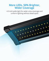 NICREW ClassicLED Gen 2 Aquarium Light, 15 Watts, Dimmable LED Fish Tank Light with 2-Channel Control, White and Blue LEDs, Size 18 to 24 Inch