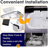 8PCS Cat Water Fountain Filter Replacement for Petlibro - Pre-Filter Sponges Compatible with PLWF105, PLWF115, PLWF005 - Keep Your Pet Libro Fountain Clean and Fresh with PET Standard Filters