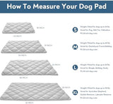 Dog Crate Pad 2 Pack (36" x 23"), Soft Dog Crate Mat with Anti-Slip Bottom, Machine Washable Kennel Pad, Crate Pads for Dog Cages, Dog Bed for Crate, Fits 36 Inch Dog Crate, Grey