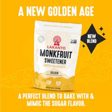 Lakanto Bulk Golden Monk Fruit Sweetener with Allulose - Bulk Raw Cane Sugar Substitute, Baking, Extract, Sugar Replacement (Golden - 20 kg)