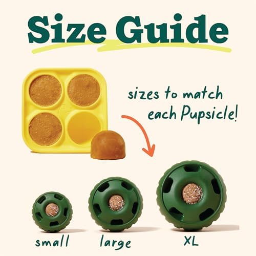 WOOF Pupsicle and Treat Tray - Long-Lasting Interactive Dog Toys for Boredom and Silicone Treat Mold for Dog Treats - Reusable, Dishwasher Safe - Dog Toys For Small Dogs 10-25 lbs