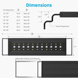 NICREW C10 24/7 LED Aquarium Light for Plants, 12-18 Inches, 9W, Full Spectrum Fish Tank Light with Timer, Brightness Adjustable