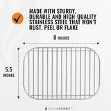 Accessories for Ninja Dual 2 Basket Air Fryer 10 QT DZ401 & 8 QT DZ201, Racks for Foodi Dual Zone, Reusable Liner Sheets for Double Airfryer, 9pcs Kitchen Accessory Set with Recipe Book by INFRAOVENS