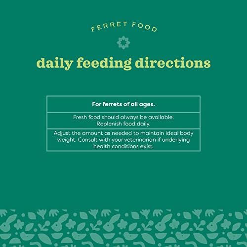 Essentials Ferret Food, Uniform Kibble, Vitamin & Mineral Rich Formula, Kibble for Ferrets, Small Animal Whole Body Support, 4 lb
