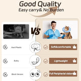 Cat Cone Collar Soft, Adjustable Cat Recovery Collars Kitten Cones to Stop Licking, Cute Donut E Collar After Surgery, Anti-Lick Wound Healing Elizabethan Collar for Kitten(Blue Daisy, Medium)