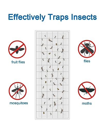 20 Pcs Replacement Sticky Board for Faicuk WS108 Wall Sconce Fly Light Trap Refill Glue Board for Capturing Flies, Moths, Gnats, Mosquitos and Other Flying Insects