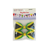 Jamaica Flag Hair Bow Girls Women Hair Accessories Cultural Multicultural School Events QXP Shop