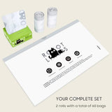 Cat Litter Box Robot 4 and 3 Waste Bags, 60 Pack Automatic Litter Box Bags, Thick Heavy Duty Cat Litter Box Liner Bags
