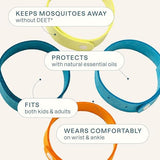 Cliganic Mosquito Repellent Microfiber Bracelets (20 Pack) - for Adults and Kids, DEET Free Wristbands