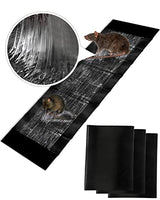 SEEKBIT 3 Pack Rat Sticky Traps 6X Extra Large, Black Mouse Glue Trap Sticky Trap for Mice and Rats, Enhanced Stickiness Trapping Pads Snakes Spiders Roaches for House Rodent Pest Control