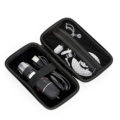 AmScope - Portable Carrying Case for Handheld Microscopes, Microscope Eyepiece Cameras, Other Small Accessories - Black - CB-HH
