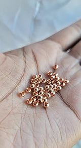 Metal Loc sprinkle Hair Beads, DreaLock Hair Accessories, Loc Jewelry (100% Copper, 6/0 4mm)