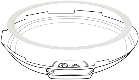 ZoneFly Original Sealing Ring for Cuisinart 6 Quart Pressure Cooker - Replacement Silicone Gasket for CPC-600, 2-Pack