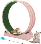 Cat Exercise Wheel, 47.2" Cat Treadmill, Carpeted Runway, Easy to Install, Suitable for Most Cats