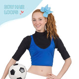 Cheer Bows, Pink Cheer Bows, Blue Cheer Bow, Cheerleading Bows, Cheer Bows for Cheerleaders, 4 Pcs 8 Inch Bow Hair Accessories, Cheerleader Bow, Cheerleader Gifts for Women