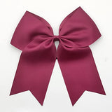 Hipcheer 20pcs 8" Large Maroon Cheer Bows for Girls, Hand-made Grosgrain Ribbon Hair Accessories for Teen Girls Softball Cheerleader Sports (Maroon 2)