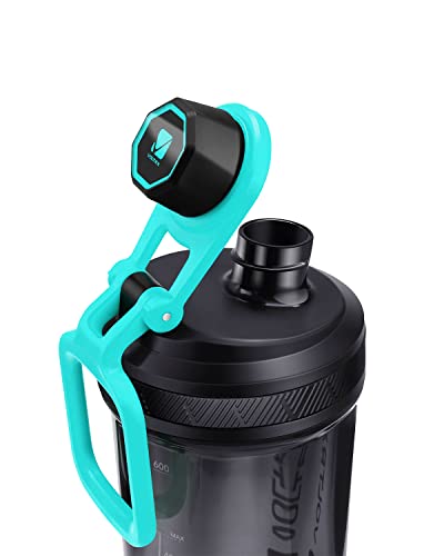 VOLTRX Shaker Bottle, Gallium USB C Rechargeable Electric Protein Shake Mixer, Shaker Cups for Protein Shakes and Meal Replacement Shakes, BPA Free, Made with Tritan, 24oz