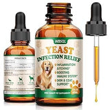 Yeast Infection Treatment for Dogs & Cats - Dog Ear & Skin Itch Relief, Allergy Symptoms Relief, Reduces Inflammation & Irritation - Supports Immune Health with Multivitamins Probiotics, 2 fl oz