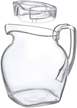 Amazing Abby - Vively Grand - Plastic Pitcher (96 oz, 3 Quart), Clear Water Pitcher with Lid, Fridge Jug, BPA-Free, Shatter-Proof, Great for Iced Tea, Sangria, Lemonade, Juice, Milk, and More