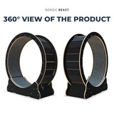 Nordic Beast 48'' XL Cat Wheel – Safe, Quiet & Stable Exercise Wheel for Large Indoor Cats up to 45 lbs – 15.7'' Extra-Wide Surface Fits 2 Cats Side by Side & Prevents Wobbling, 1-Year Warranty