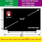 15.6'' Non-Touch 30Pin Replacement Screen Compatible with B156HAN01.1 -HW:0B/1A/3A/5A, B156HAN06.0 -HW0A/2A/1A, B156HAN06.3-0A/0B/4A/NA, FHD 1920x1080, IPS, w/Bracket Display Panel