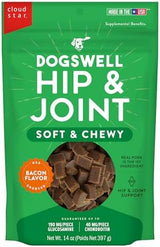 DOGSWELL Hip & Joint Soft & Chewy Dog Treats, Bacon, 14 oz. Bag