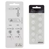 Genuine Oticon Hearing Aid Domes MiniFit Single Vent Bass 8mm (0.31 inches - Medium), Oticon Branded OEM Denmark Replacements, Authentic Accessories for Optimal Performance - 3 Pack / 30 Domes Total