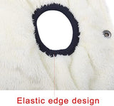 Fleece Lined Warm Dog Jacket for Puppy Winter Cold Weather,Soft Windproof Small Dog Coat,Blue XS