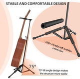 Universal Guitar Stand, Height Adjustable Acoustic Guitar Stand Floor for Electric Guitars Bass Accessories Banjo Stand, Folding Tripod Guitar Stands for Single Guitars & Basses (1 PC)