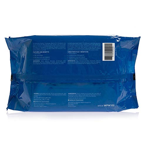 McKesson StayDry Disposable Wipes or Washcloths for Adults with Aloe, Incontinence, Alcohol-Free, Not-Flushable, Pleasantly Fragranced Aloe and Vitamin E Formula