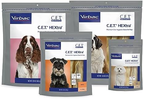 Virbac C.E.T. HEXtra Premium Dental Dog Chews XLarge 51 & Up lb 30 Count