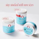 First Aid Beauty - Facial Radiance Pads with Glycolic & Lactic Acids – Daily Exfoliating Pads with AHA that Help Tone & Brighten Skin – Makeup Prep Pads - Compostable for Daily Use – 60 Pads