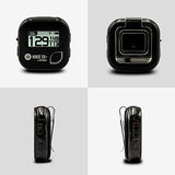 GOLFBUDDY Voice 2S+ Talking GPS Rangefinder, Clip on Hat Golf Navigation, Slope Mode on/Off, 18 Hours Battery Life, Shot Distance Measurement, Preloaded with 40,000 Courses Worldwide (Black)