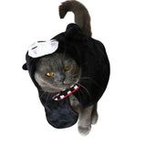 ChoChoCho Pet Costumes Spirited Away No-Face Cosplay Costume for Dogs & Cats, Plush Anime Robe for Halloween, Adjustable Velcro Design, Perfect for Small to Large Pets (S/M)