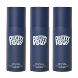 PrettyBoy Face Revival Gel Moisturizer For Men - Hydrating Cream That Refreshes Dry Skin, Irritation, & Redness - Supports Anti Aging & Anti Wrinkle - Fragrance Free - 3 Count