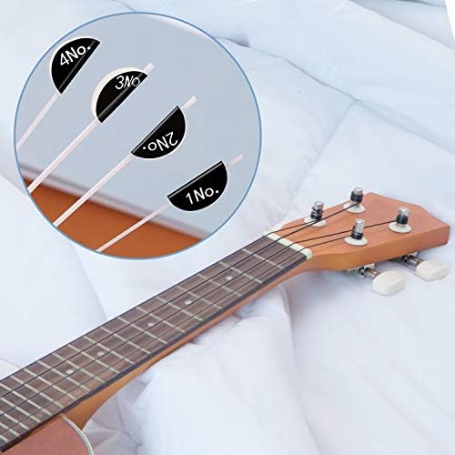 CHENGU 5 Sets Nylon Ukulele Strings with 10 Ukulele Felt Picks Strings Accessories Kit for Soprano (21 Inch)/ Concert (23 Inch)/ Tenor (26 Inch)