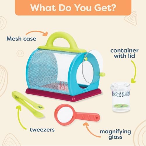 B. toys- Bug Bungalow- Bug Catching Kit- Sports & Outdoors- Insect Catching Set- Summer Toys- Educational & Developmental – 3 Years +