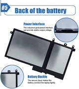 Dentsing 11.4V 51Wh 93FTF Laptop Battery Replacement For Dell Precision 15 3520 Latitude E5480 E5580 E5590 5280 Series Notebook D4CMT