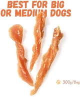 Dog Treats, Chicken Strips for Dogs Natural Healthy Dog Treats Jekry Low Fat Chicken Jerky for Dogs Real Chicken Cuts Training Dog Treats with Taurine for Small Medium Large Dogs 10.58 oz