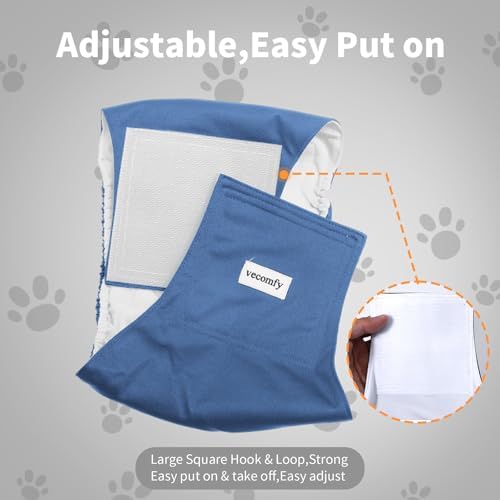 Belly Bands for Male Dogs(5 Pack),Washable Reusable Extra Large Dog Diapers Male Leakproof Doggie Belly Wrap,XXL