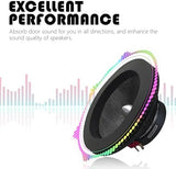 carleef 4PCS 6.5 Speaker Rings,Self Adhesive Speaker Foam for Enhancing Stereo Sound,High Resilience Speaker Baffles 6.5 inch Car Audio Accessories Avoid Sound Diffusion for Car SUV Truck