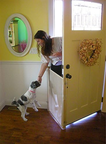 Bow Wow Barrier 28” Café by Smart Retract: Retractable Door Barrier for Dogs and Cats