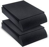 Liquid Stands Studio Monitor Sound Isolation Pads for Speakers 5" High-Density Speaker Foam Pads That Prevents Vibrations Angled Speaker Riser - Acoustic Speaker Isolation Pad for Floor, Desktop