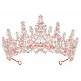 Tiara Crown Headband for Women, Headband Hair Accessories for Birthday Wedding Party Costume Rose
