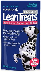 Nutrisential Lean Treats for Dogs - Soft Dog Treats for Small & Medium Dogs - Nutritional Low Fat Bite Size K9 Treats - Chicken Flavor - 12 Pack - 4oz